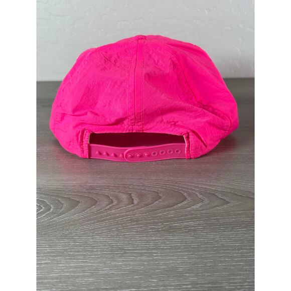 Vintage 80s Neon Pink Snapback Hat – Queensbury Country Club Lake George - Picture 3 of 5